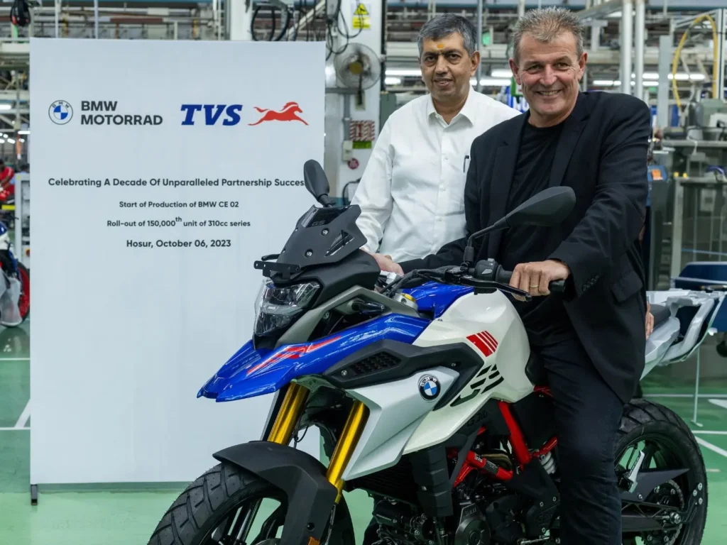 TVS-BMW 2lakh units sale